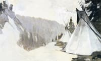 Stone Rams and Tent