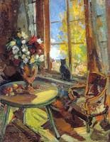 Black Cat at a Windowsill