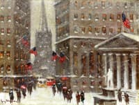 Financial District, New York Winter