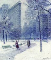 Madison Square, Flatiron Building, Winter