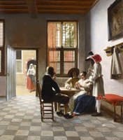 Cardplayers in a Sunlit Room