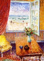 Open Window by the Shore