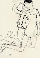 Two Kneeling Figures