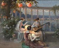 Soir sur la terrasse a la Pergola