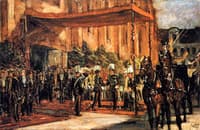 Welcoming the German Crown Prince (study)