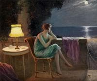 Young Woman on the Terrace