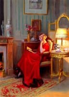 Reading by Lamplight