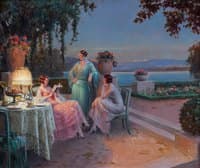 Reading on the Terrace