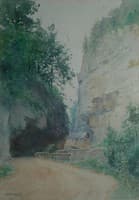Road and House in the Gorge