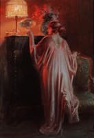 Interior Scene With A Young Woman