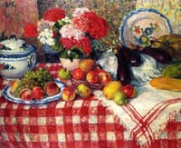 Still Life with Fruit and Fowers