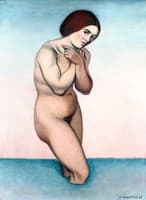 Bather Crossing Her Arms over Her Chest