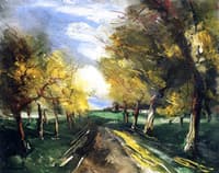 Road Bordered by Trees