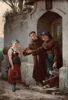 Meeting at the Franciscan monastery gate