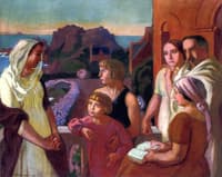 Le peintre et sa Vamille à Silencio
