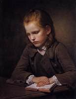 Student with a Lesson-book