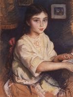 Portrait of O.I. Rybakova in Childhood