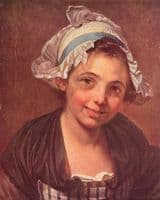 Portrait of a young peasant girl