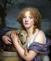 Girl With A Lamb