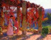 Young Women Beneath the Arbor