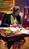 Woman at Her Desk