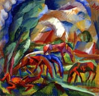 Grazing Horses