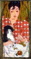 The Checkered Blouse: Portrait of Mme claude Terrasse, the Artist's Sister