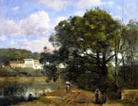 Ville-d'Avray - Route Descendant des Bois Vers la Propriété de Corot, et Longeant l'Ètang