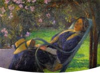 Madame Henri Martin under the Oleander at Marquayrol