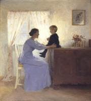 Mother and Child in an Interior