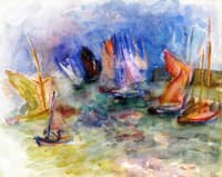 Sailboats in the Port of l'Île d'Yeu