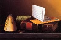 Still Life with Ink Bottle, Book and Letter