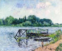 Laundry Boat on the Seine at Herblay