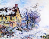 Houses and Trees in the Snow