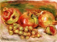 Pomegranates and Grapes