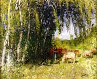 The Herd under the Birches in the Hollow