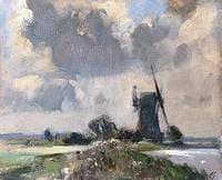 Drainage Mill on the Bure, Norfolk