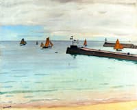 Entrance to the Harbor at Sables d'Olonne