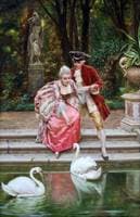 Feeding the swans