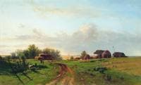 Landscape with Haystacks