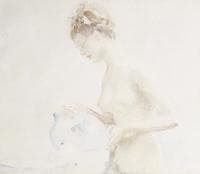 Girl washing