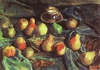 Pears on a Green Cloth