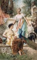 Ladies in a Garden