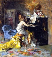 Woman at a Piano
