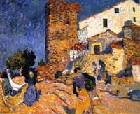 Water Carriers by a Country House