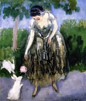 Woman With Rabbits