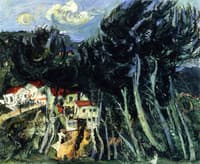 Village on the Left, Trees on the Right