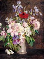 Peonies and Irises