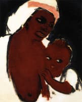 Mother and Child in a Landscape