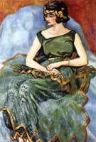 Young Woman Seated in an Armchair
